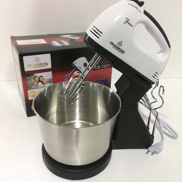 Міксер CROWNBERG CB-7321 з чашею / метал