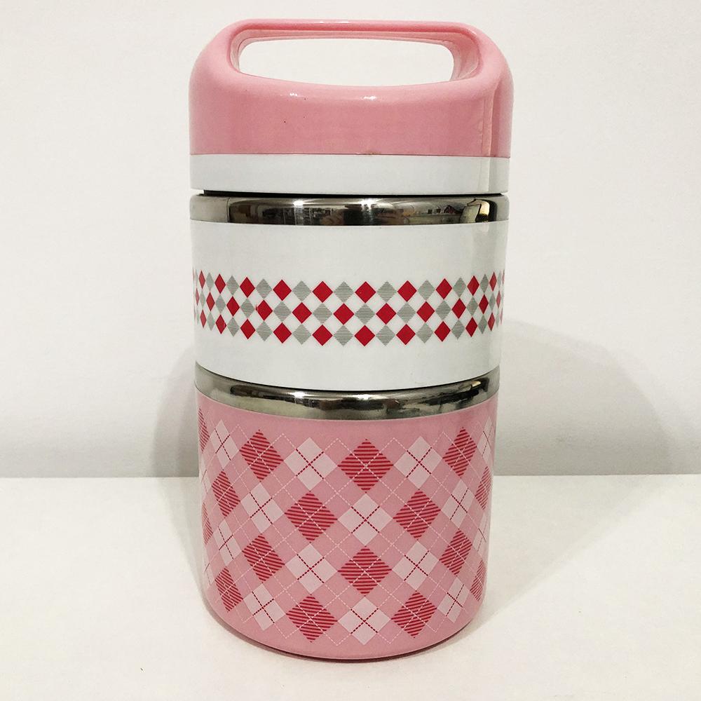 Ланч бокс UNIQUE UN-1521 0,9л. Колір рожевий