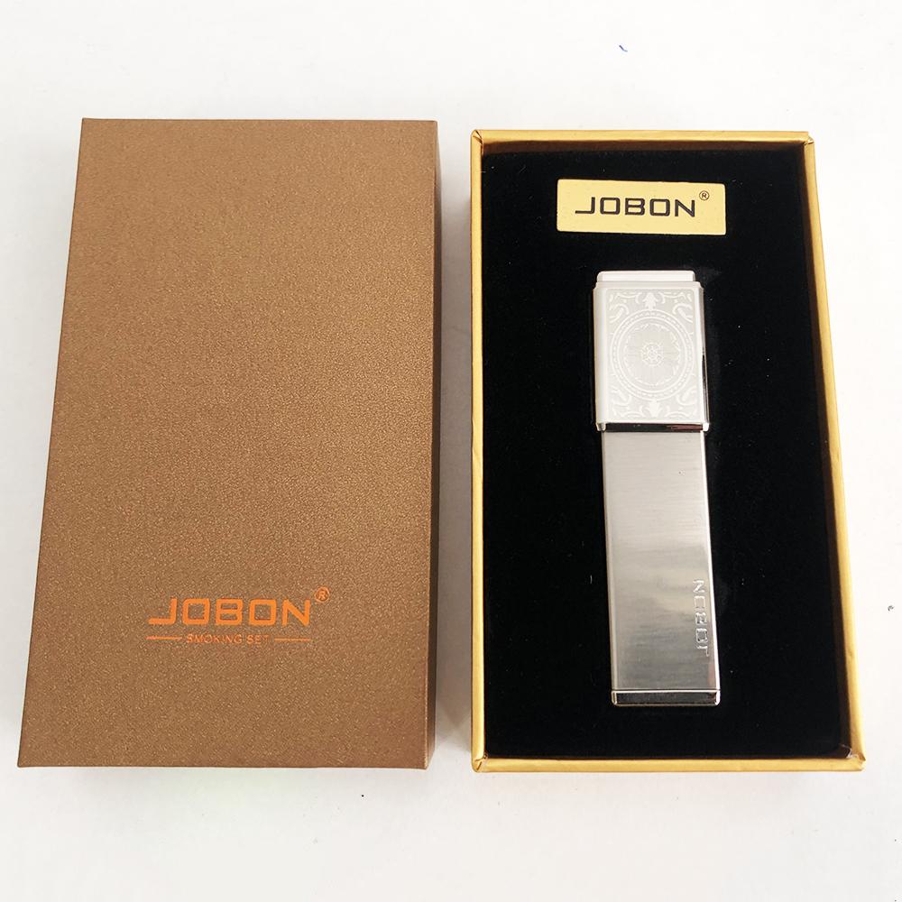USB запальничка в подарунковій упаковці Jobon XT-4875 (Двостороння спіраль розжарювання). Колір: срібло