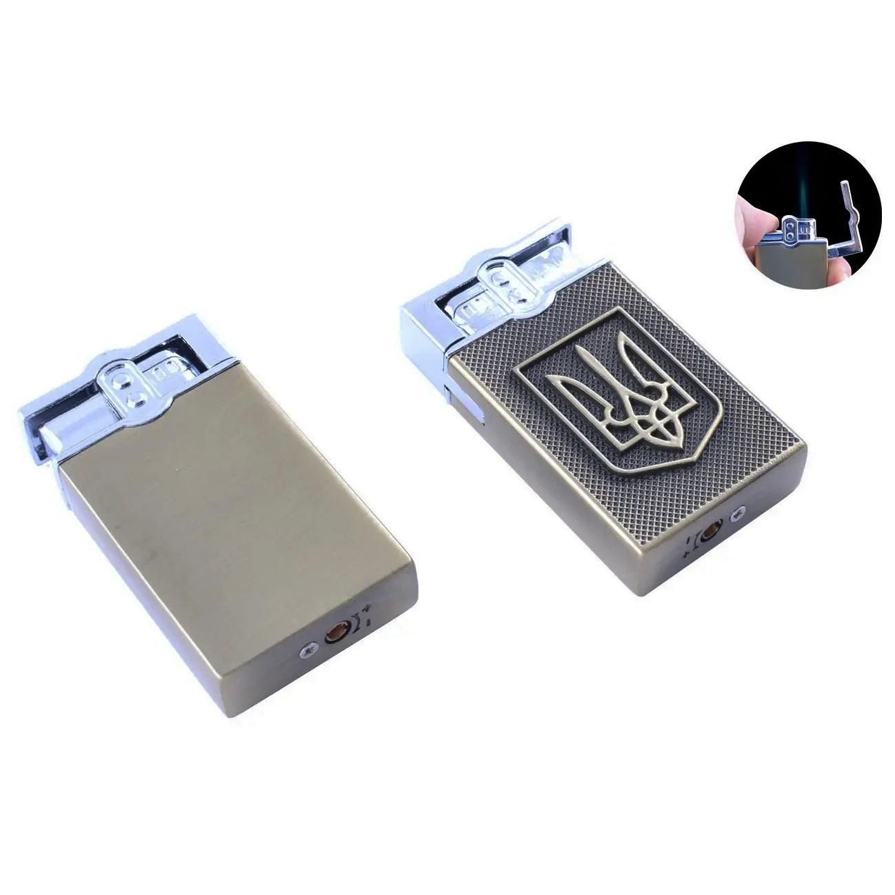 Турбо-Запальничка кишенькова Герб України 26451. Колір: бронза