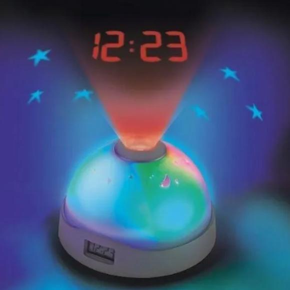 Годинники нічник з проектором