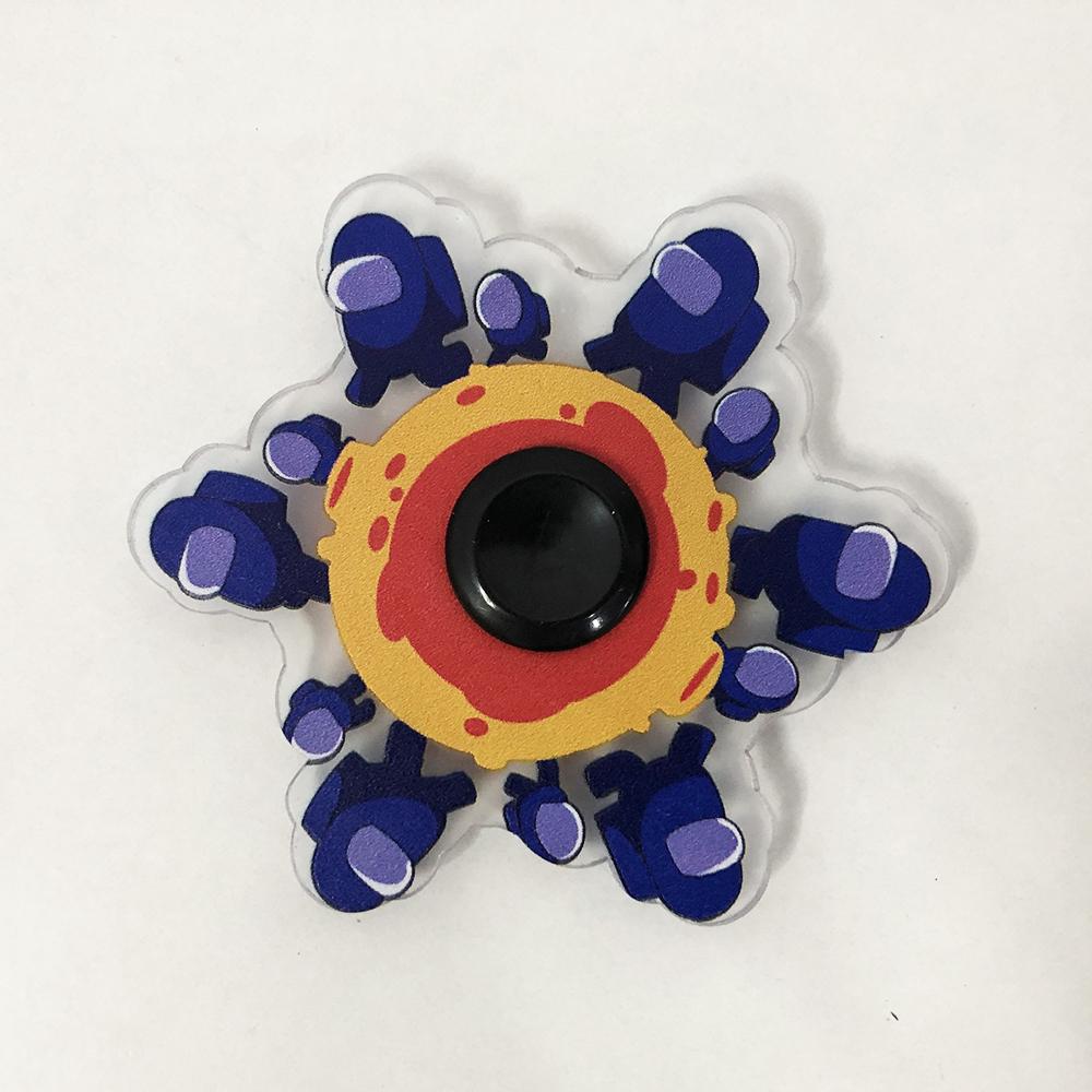 Фіджет-Спінер, що біжить спиннер, іграшка-антистрес спиннер з анімацією. Синій