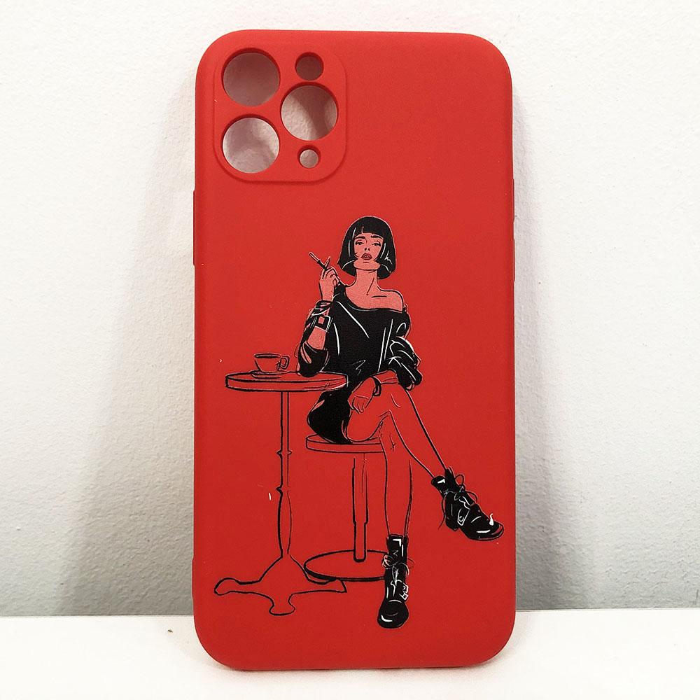 Чохол для Apple Iphone 11 Pro жінка в червоній кімнаті