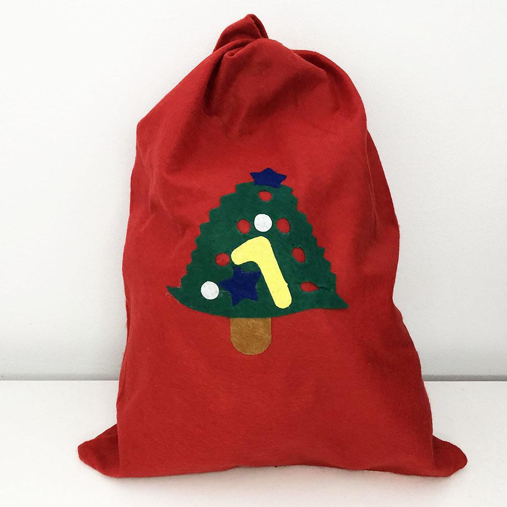 Мешок Деда Мороза для подарков. Новогодний мешок. Елка