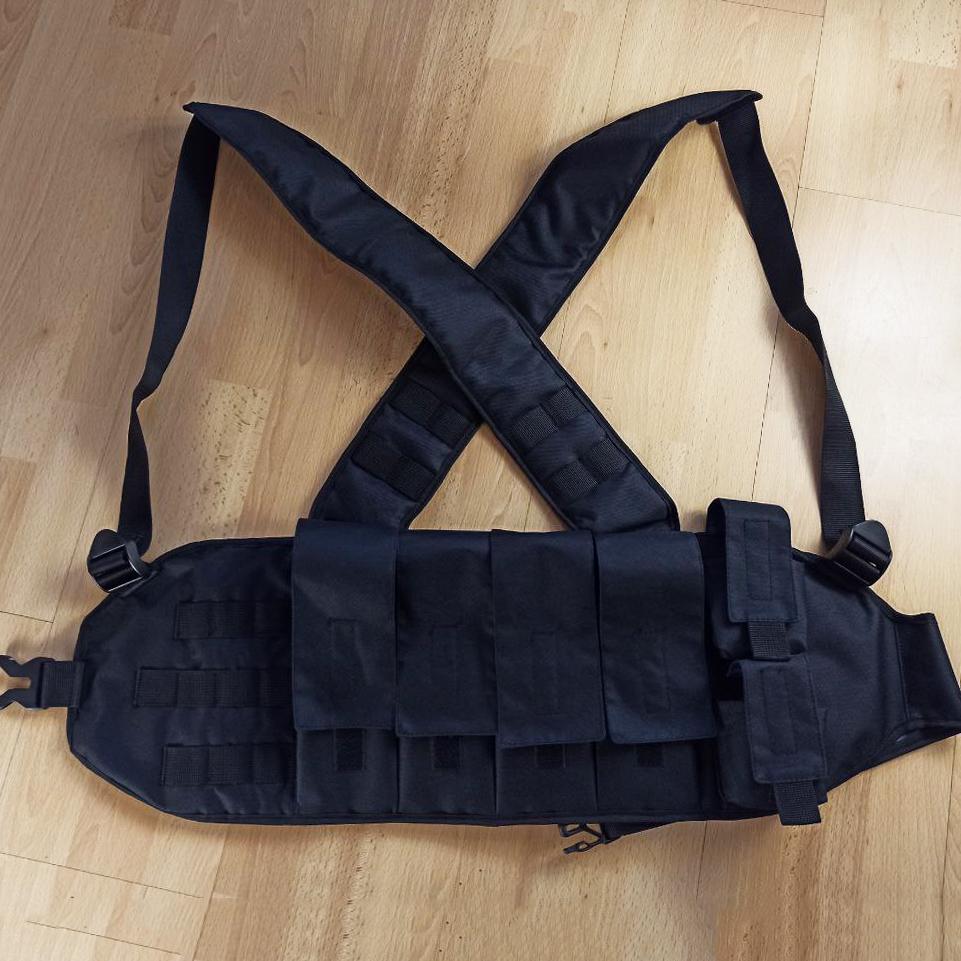 Розвантаження, розвантажувальний жилет із щільної тканини. Українське провадження. Колір: чорний