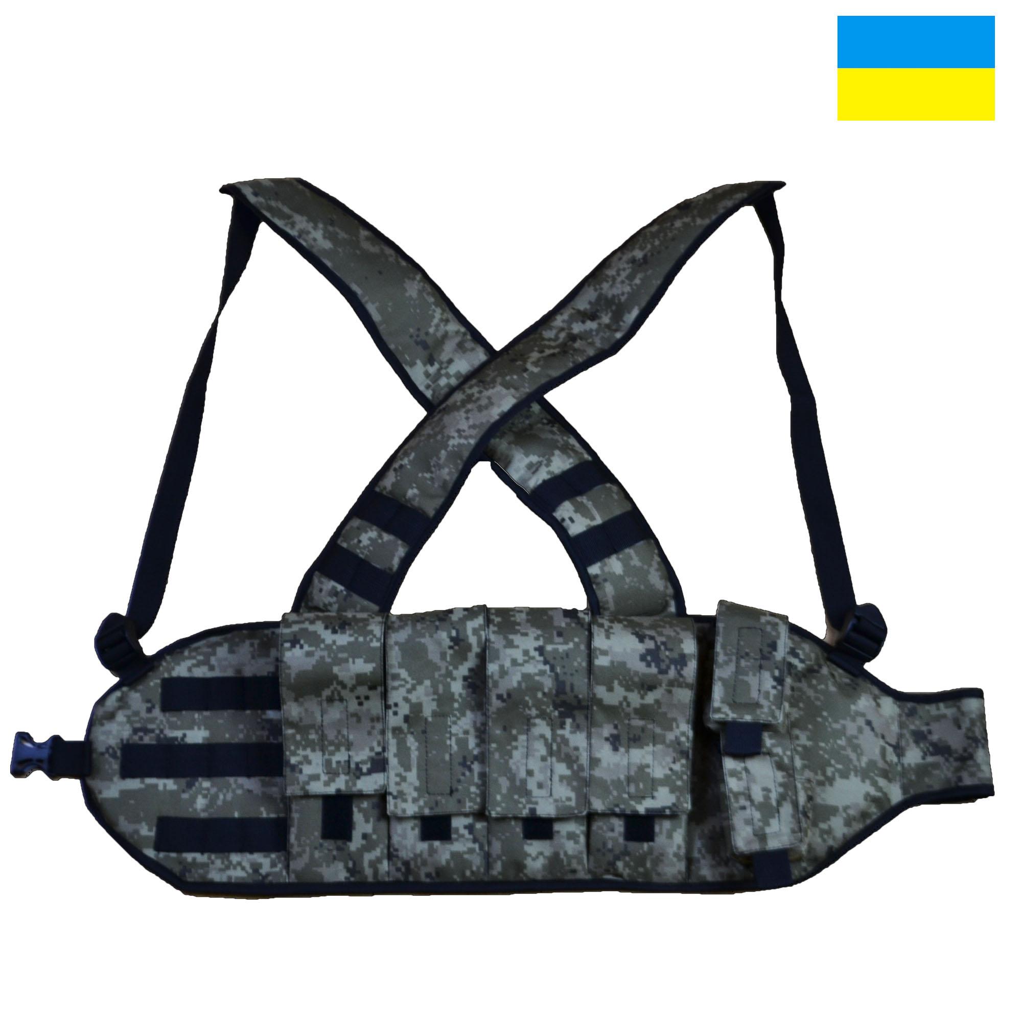 Розвантаження, розвантажувальний жилет із щільної тканини. Українське провадження. Колір: піксель