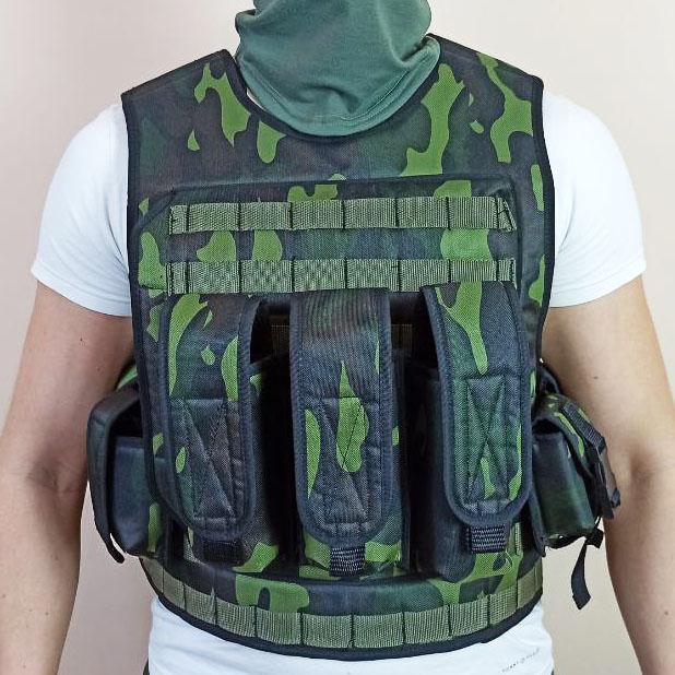 Плитоноска під броник ВЕЛИКА. Надзвичайна якість за стандартами НАТО! Максимальна якість! Колір зелений