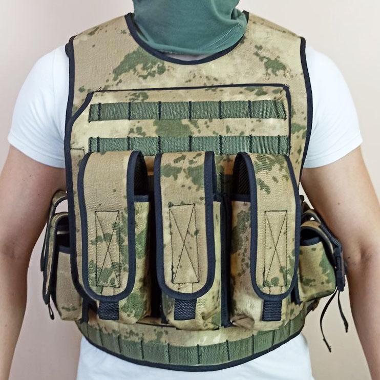 Плитоноска під броник ВЕЛИКА. Надзвичайна якість за стандартами НАТО! Максимальна якість! Колір: жовтий