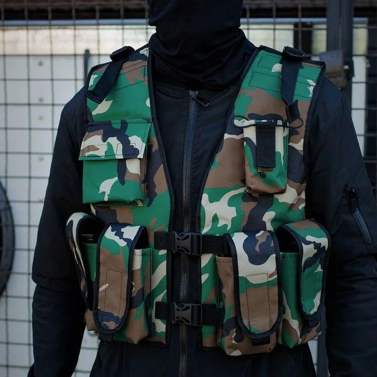 Розвантажувальний жилет / Розвантаження на 10 кишень / Тактичне розвантаження РПС. Колір: дубок