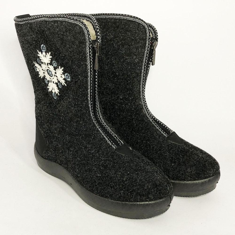 Жіночі чоботи. Розмір 41. Хутряні, високі, утеплені. Колір: сірий